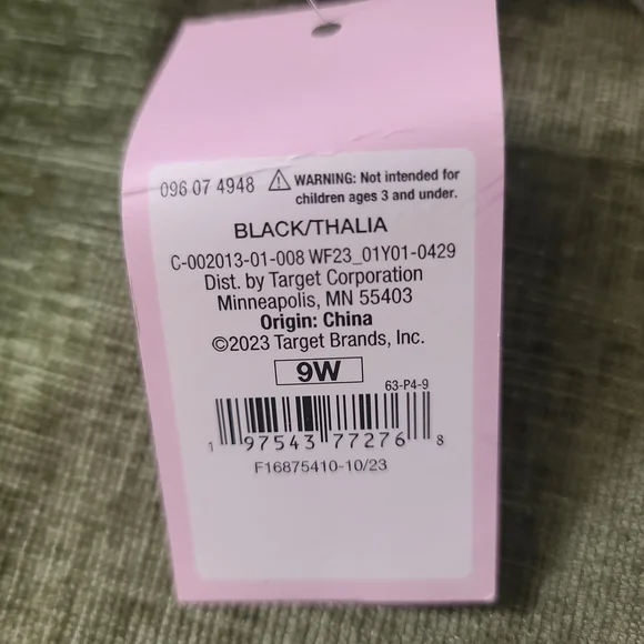 Target Black Thalia Sandals Size 9 Wide - Picture 5 of 5